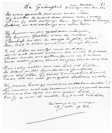 De getuigers Handschrift Willem de Mérode